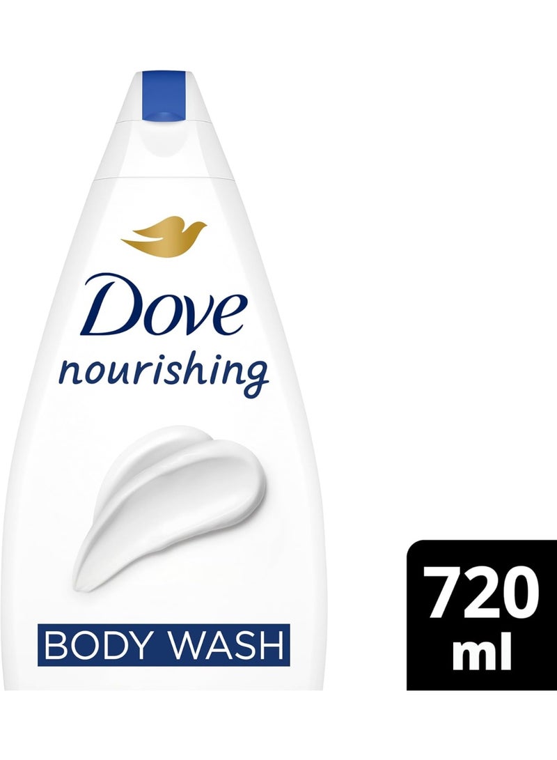 دوف غسول الجسم المغذي، جل استحمام منظف للجسم مع مرطبات نباتية لبشرة أكثر نعومة ونضارة بعد استحمام واحد، 720 مل - Image 2